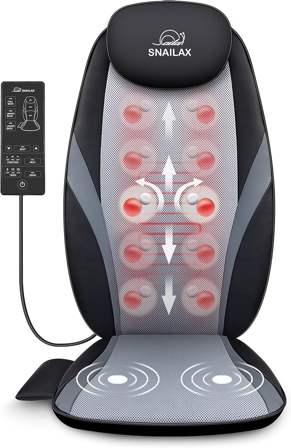 Snailax Shiatsu Back Massager with Heat